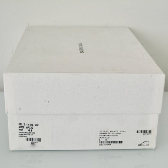 NIB BALENCIAGA MENS HITOP LEATHER SNEAKERS - Picture 8 of 8